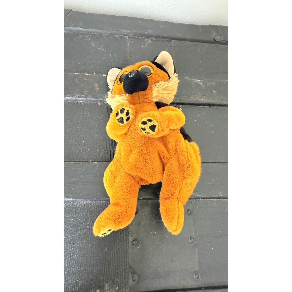 Ty Beanie Boos Ace German Shepherd Dog Plush Black Tan Glitter Eyes 6" - Picture 6 of 8